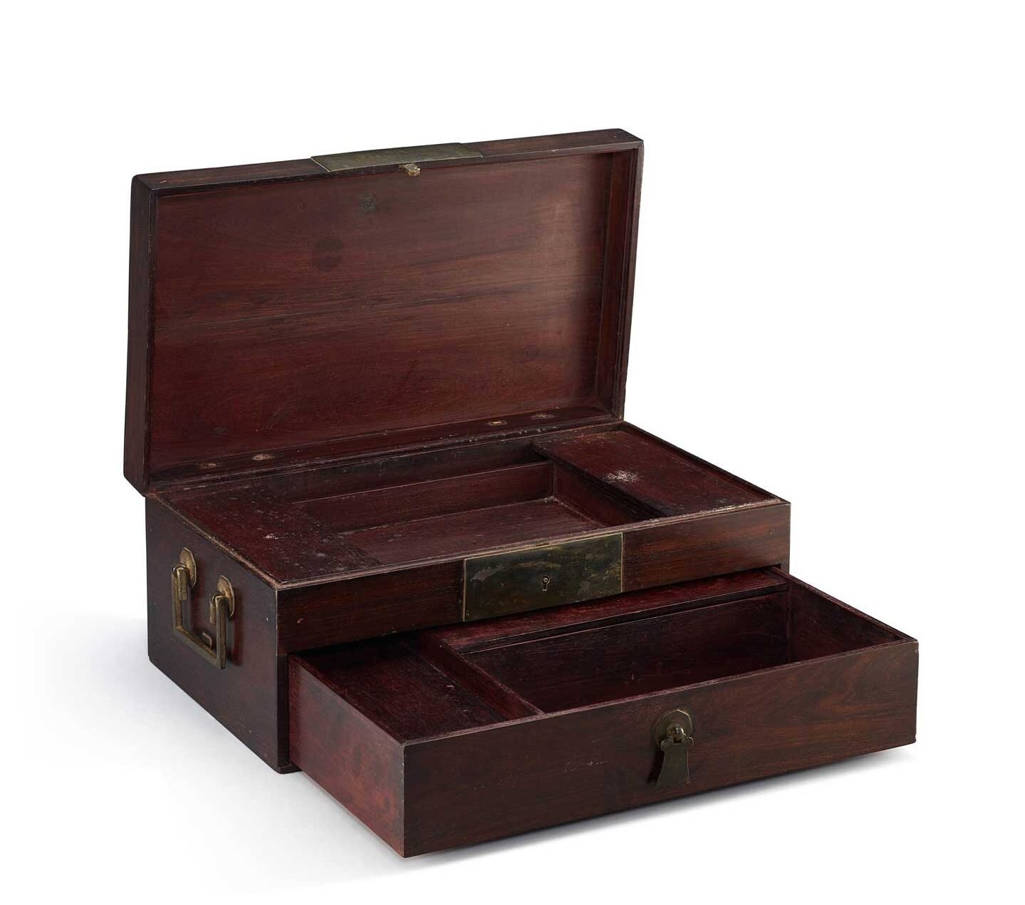 清十八世紀 紫檀文具箱