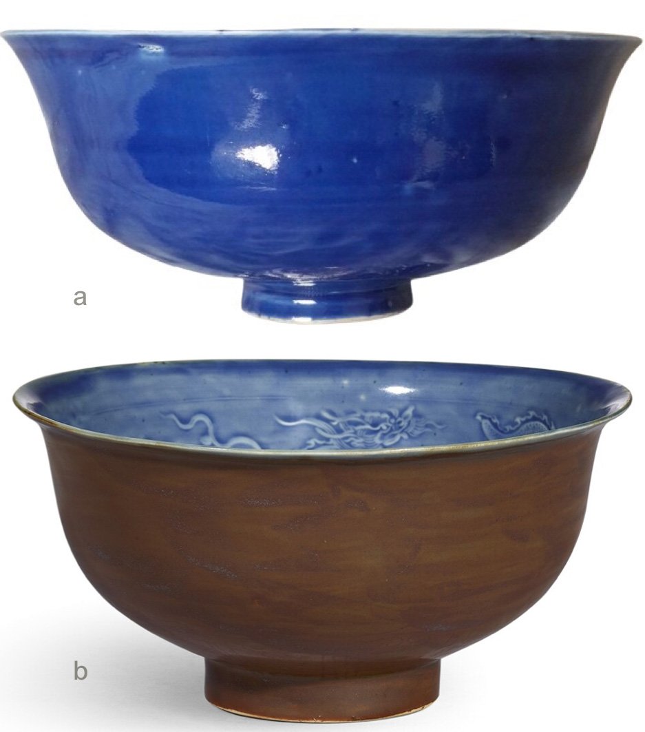 Sacrificial-Blue Bowl for the Yuan Imperial Court