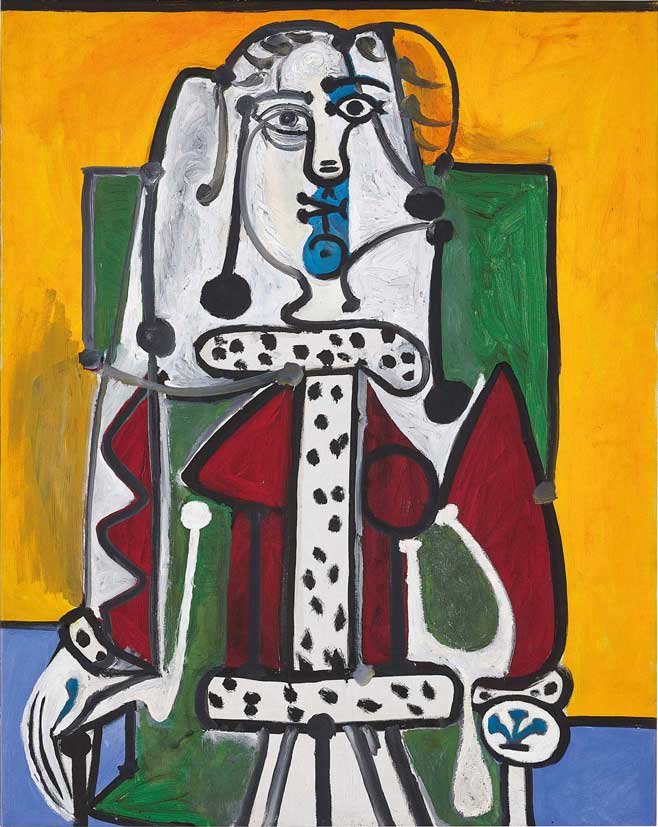 Pablo Picasso 巴布羅．畢加索 坐椅女子