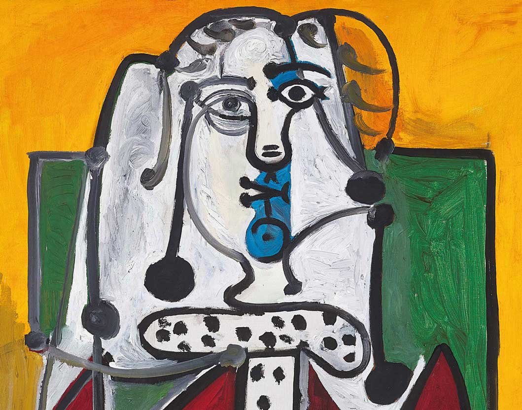 Pablo Picasso 巴布羅．畢加索 坐椅女子